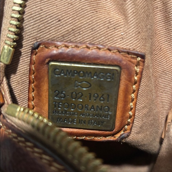 CAMPOMAGGI mini jewel stud circle leather bag - Picture 9 of 15